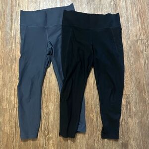 2 Pair Old Navy Elevate Built In Sculpt Leggings
